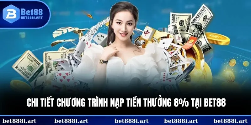 Sơ lược về sự kiện nạp tiền thưởng 8% tại BET88